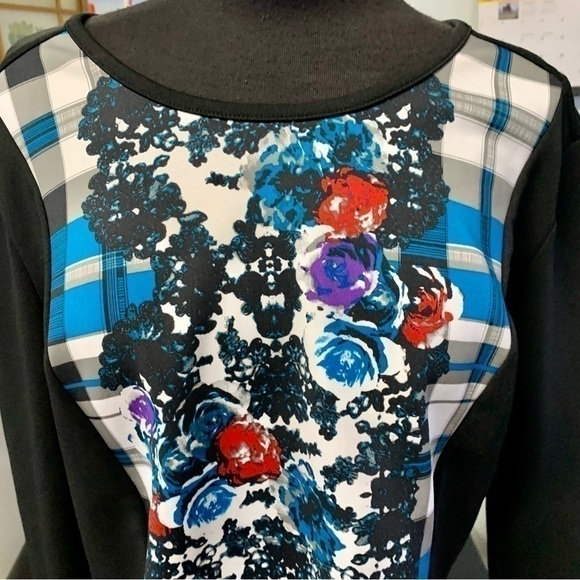 ❤️Nicole by Nicole Miller Floral Abstract Top-XL - Picture 4 of 6